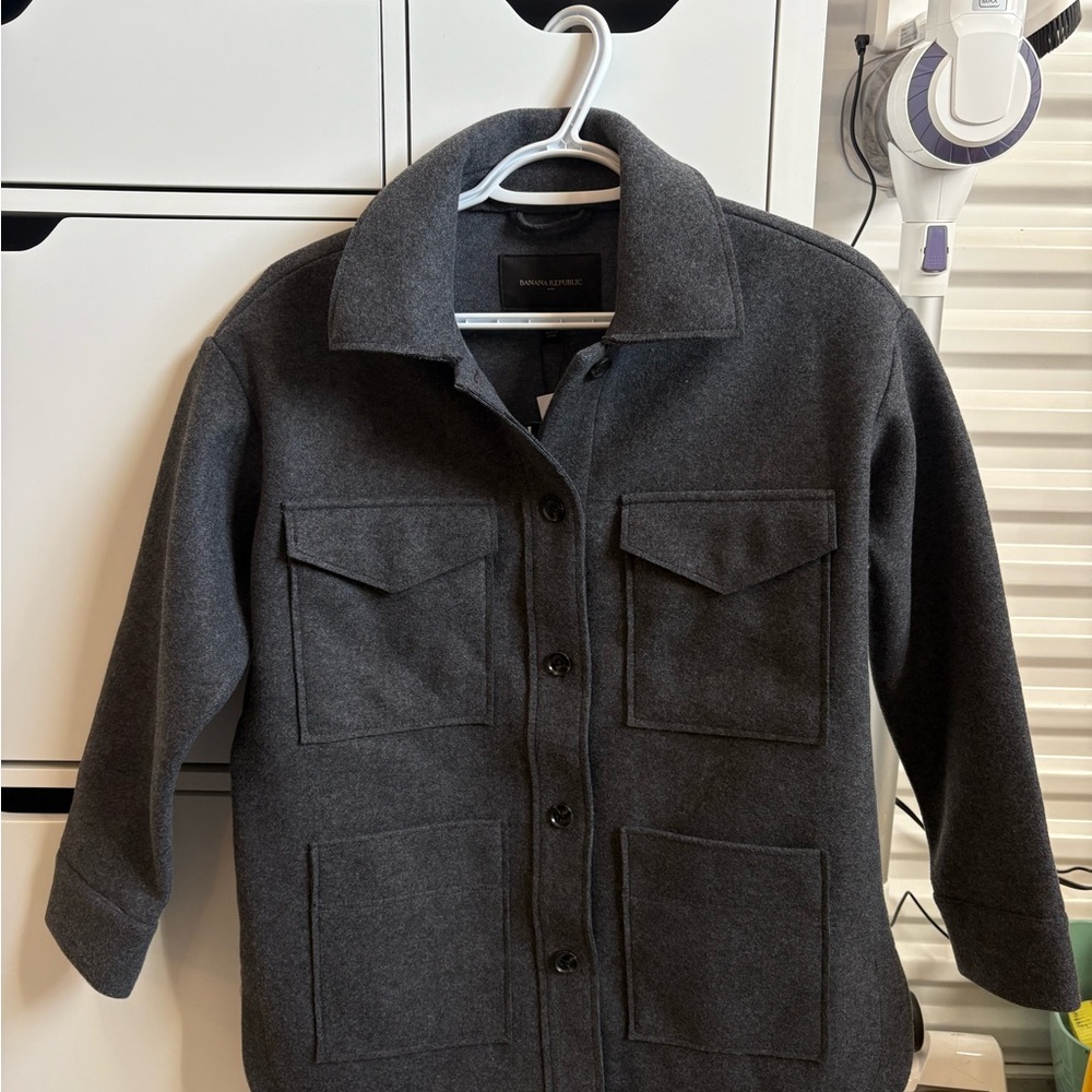 Banana Republic Gray Wool Jacket